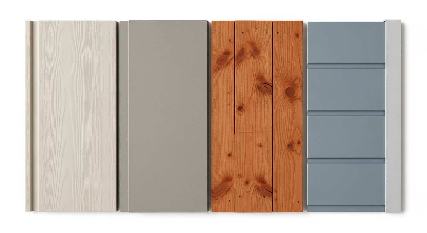 Comparison of best siding materials for Ottawa homes including vinyl, aluminum, fiber cement and wood